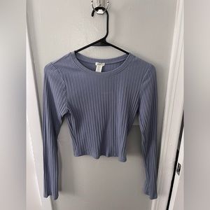 Bozzolo Ribbed Crop Long Sleeve M